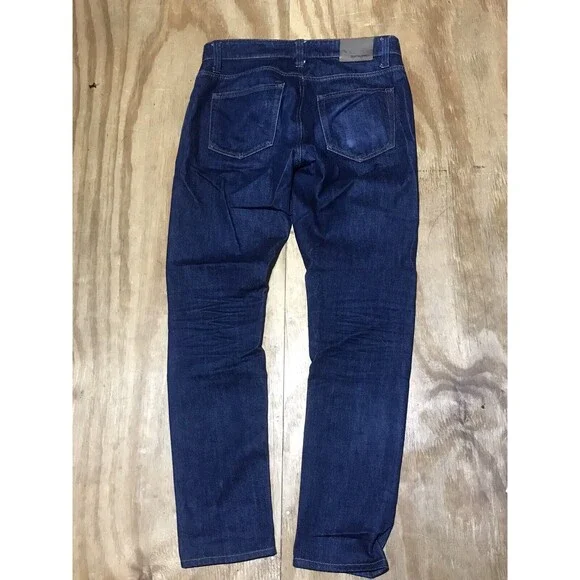 SUITSUPPLY Candiani Jeans Men 32 Blue Denim Cotton Button Fly Made in Italy @G8